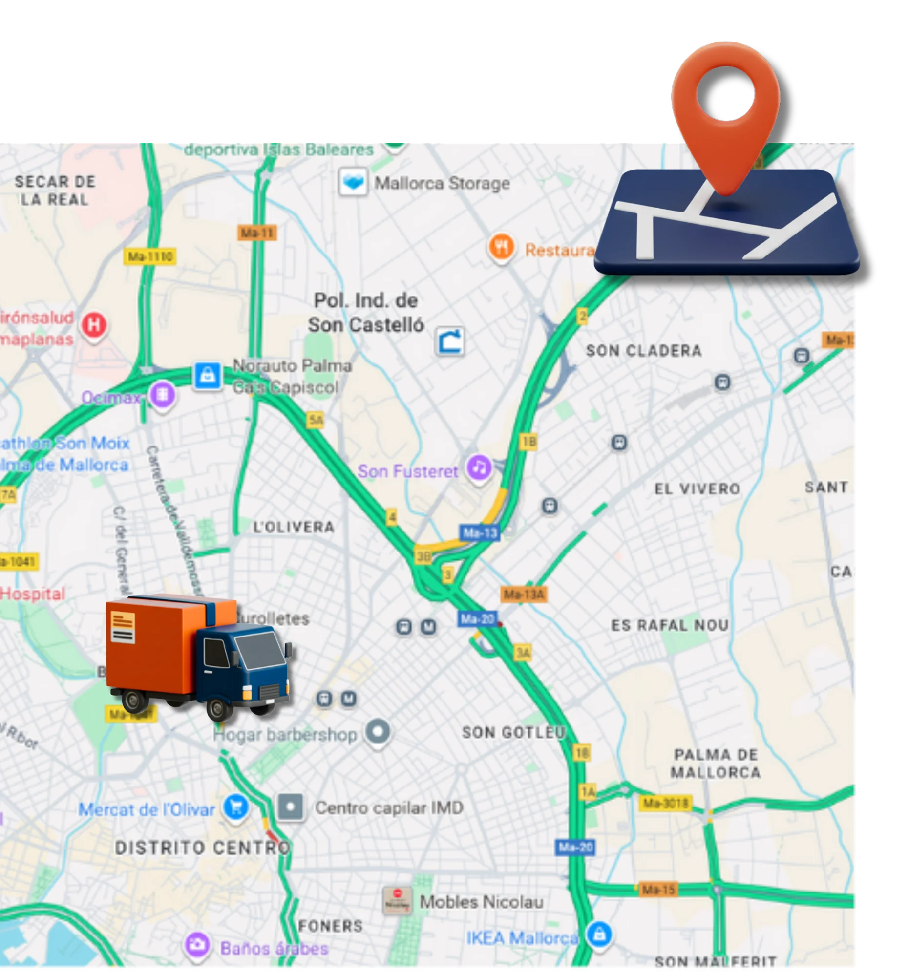 Localización en tiempo real - Distribución